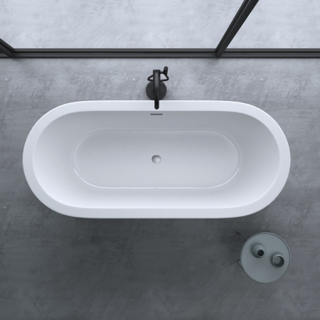 Cadă ovală Astra V511, acril, 180x80 cm, freestanding [6]