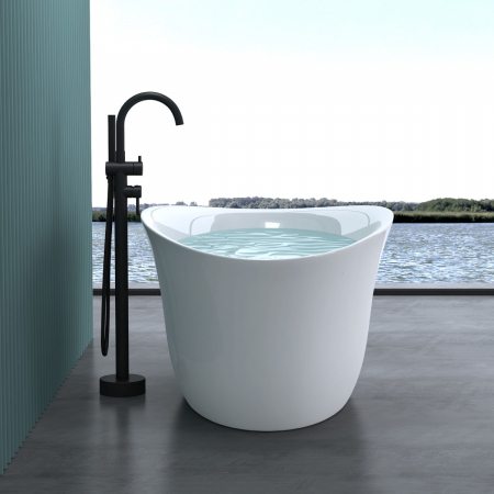 Cadă ovală Astra V543OA, acril, 170x88x65 cm, freestanding, inclusiv racord de scurgere și preaplin, racorduri DIN [1]