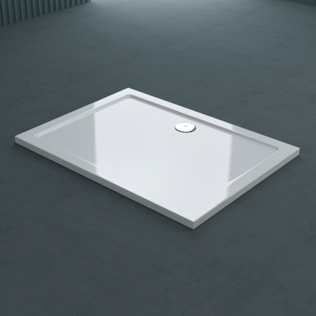 Cădițe de duș - Cadita dus Astra F2W, acril, inaltime 4 cm, dreptunghiular, alb, diverse dimensiuni