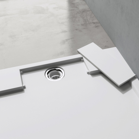 Cadita dus Astra G04W, compozit, inaltime 4 cm, dreptunghiular, alb sau negru, diverse dimensiuni [2]
