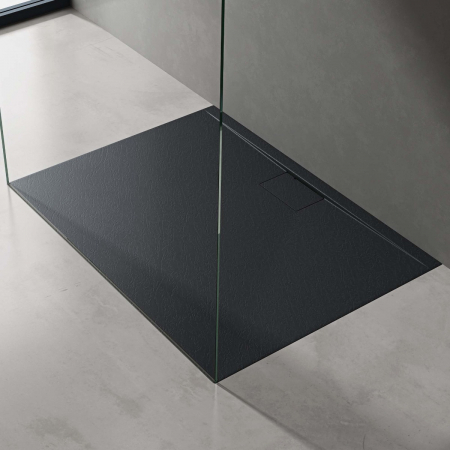 Cădițe de duș - Cadita dus Astra G07B, compozit, inaltime 3 cm, dreptunghiular, negru, diverse dimensiuni