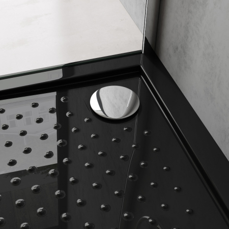 Cadita dus Astra L01AA, acril, inaltime 4 cm, patrat, negru, diverse dimensiuni [5]