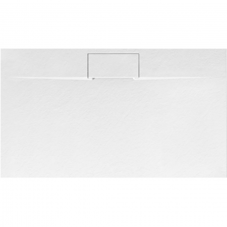 Cădițe de duș - Cadita dus Bazalt Long White, 80x120 cm, inaltime 2.5 cm, compozit, alb