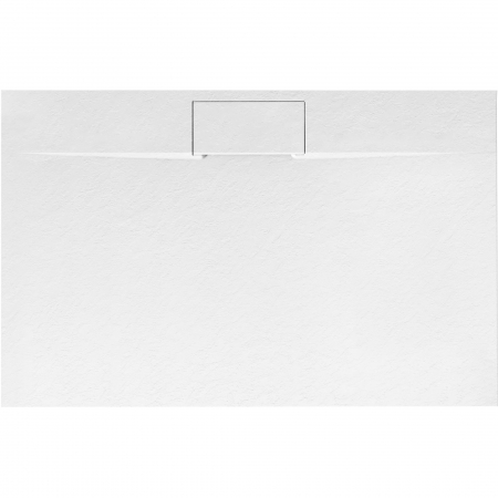 Cădițe de duș - Cadita dus Bazalt Long White, 90x120 cm, inaltime 2.5 cm, compozit, alb