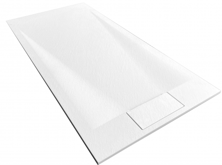 Cadita dus Bazalt White, 80x120 cm, inaltime 2.5 cm, compozit, alb [5]
