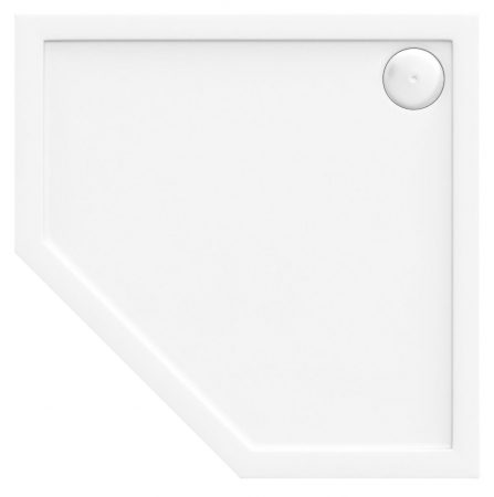 Cadita dus Diamond White, 90x90 cm, inaltime 5 cm, acril, alb [2]