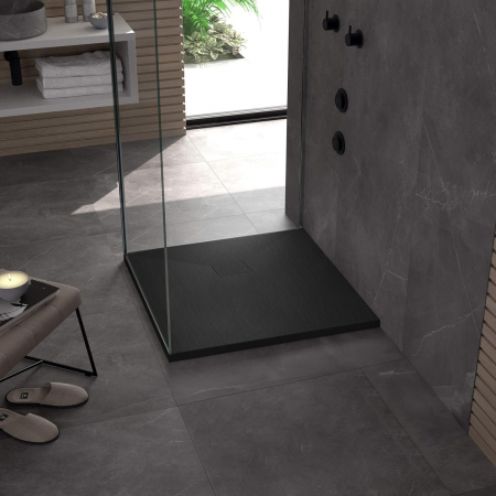 Cadita dus Magnum Black, 90x90 cm, inaltime 2.5 cm, compozit, negru [3]
