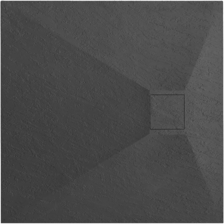 Cădițe de duș - Cadita dus Magnum Black, 90x90 cm, inaltime 2.5 cm, compozit, negru