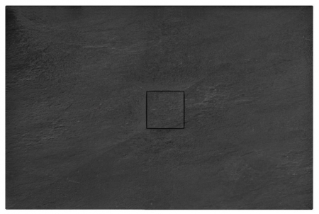 Cădițe de duș - Cadita dus Stone, 90x120 cm, inaltime 3.5 cm, compozit, negru