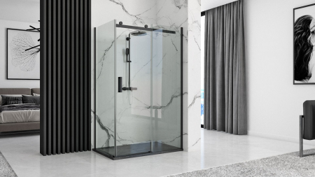 Cadita dus Stone, 90x120 cm, inaltime 3.5 cm, compozit, negru [3]