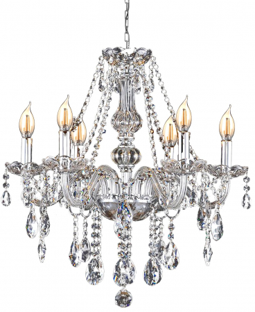Lustre si pendule - Candelabru cu lampă de cristal 392183