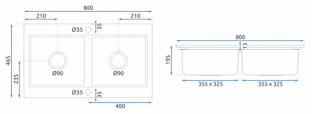 Chiuveta bucatarie DY white [7]