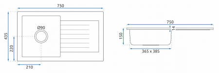 Chiuveta bucatarie Granit DAG beige [6]