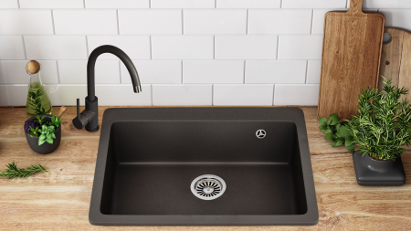 Chiuveta bucatarie Granit Lin  black [3]