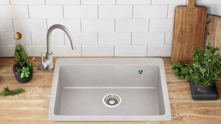 Chiuveta bucatarie Granit Lin white [2]