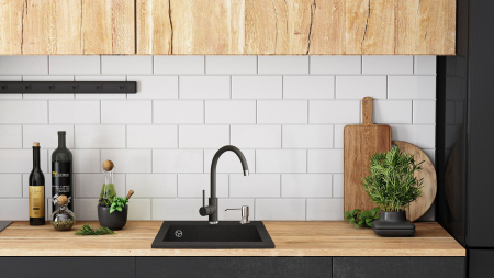 Chiuveta bucatarie Granit  West black dots [4]