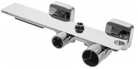 Coloana de dus Helix Chrome, anti calcar, crom, montaj pe perete [1]