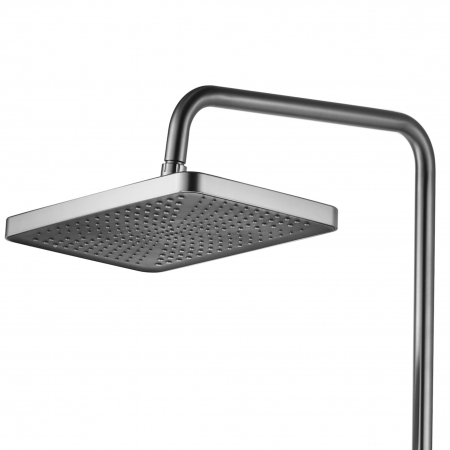 Coloana de dus Helix Nickel Brush Inox, anti calcar, nichel, montaj pe perete [7]