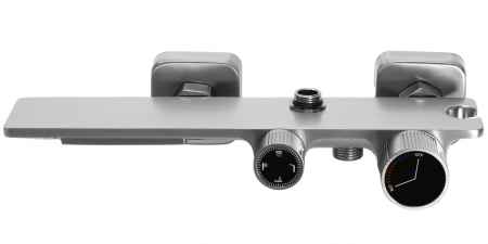 Coloana de dus Helix Nickel Brush Inox, anti calcar, nichel, montaj pe perete [1]