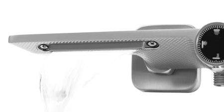 Coloana de dus Helix Nickel Brush Inox, anti calcar, nichel, montaj pe perete [2]