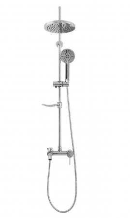 Coloana de dus Luis Chrome, anti calcar, crom, montaj pe perete [3]