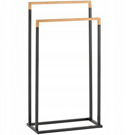 Cuiere și suporturi prosoape - Cuier de baie Bamboo Black 390709