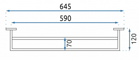 Cuier de baie GOLD  ERLO 02 [4]