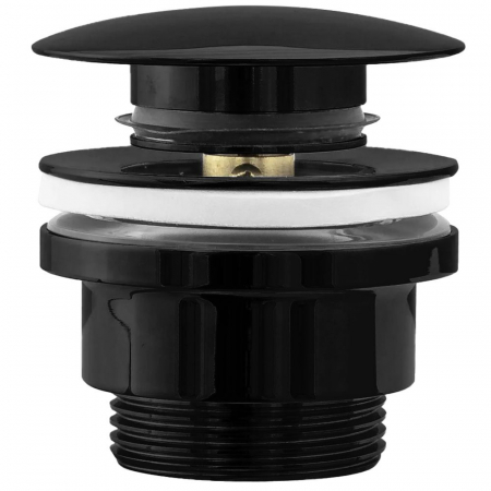 Accesorii baie - Dop universal pentru lavoar click-clack BLACK METALIC