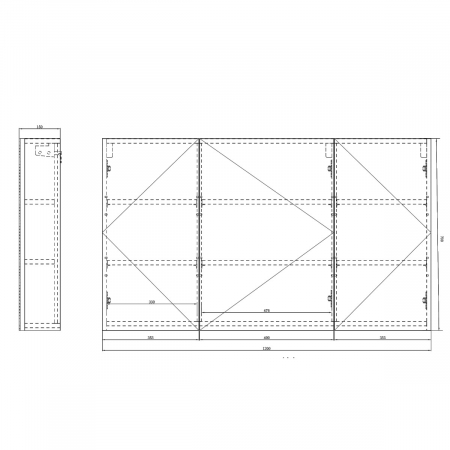 Dulap baie cu oglinda Spiegel02, 60-80-100-120 cm, alb sau antracit, suspendat [11]