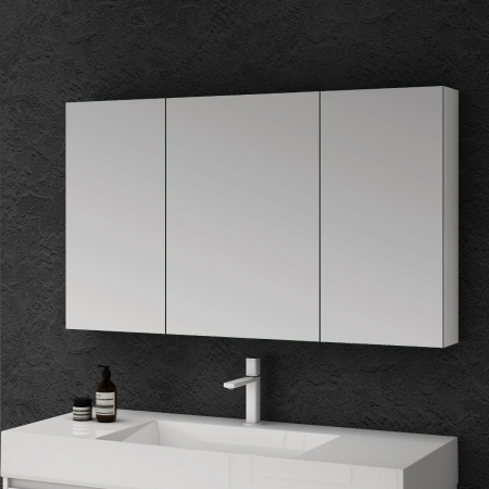 Baie - Dulap baie cu oglinda Spiegel02, 60-80-100-120 cm, alb sau antracit, suspendat