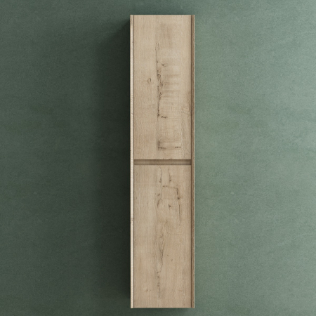 Dulap lateral baie Rimo, 35x30x160 cm, stejar,  suspendat [1]