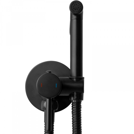 Dus Igienic Bideu Lungo Loop Black, montaj incastrat, alama, negru [2]