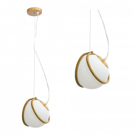 Lampa APP1088-1CP GOLD WHITE [1]