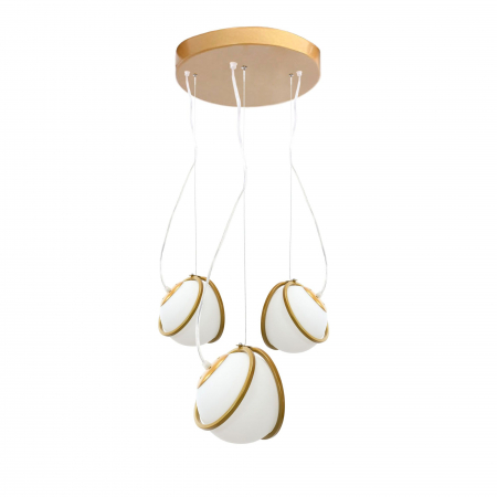 Lustre si pendule - Lampa APP1090-3 CP GOLD WHITE