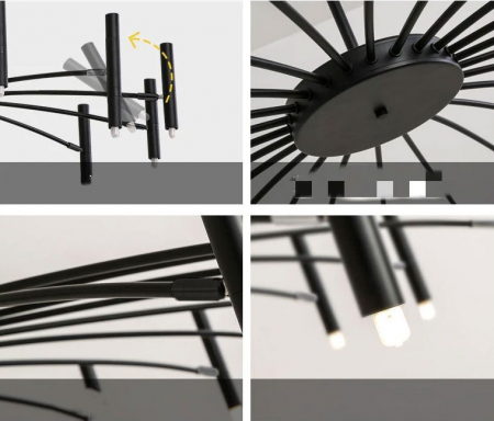 Lampa APP1196-15CP Black [8]