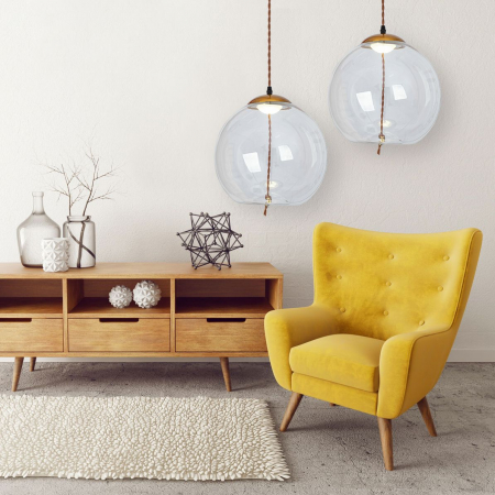 Lampă cu LED din sticlă suspendată APP446-CP [2]