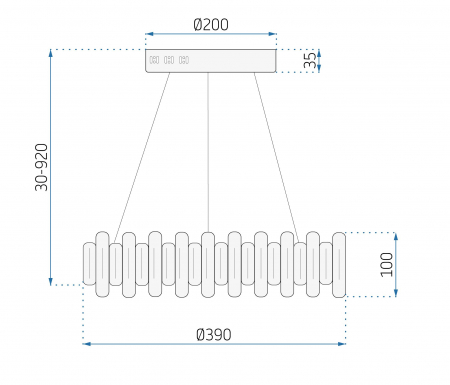 LAMPĂ DE CRISTAL LED APP1041-CP + pilot [11]