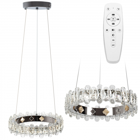 Lustre si pendule - LAMPĂ DE CRISTAL LED APP1041-CP + pilot