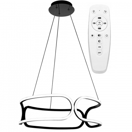 Lustre si pendule - LAMPĂ DE CRISTAL LED APP790-CP TRIO BLACK