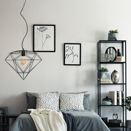 LAMPĂ DE CULOARE DIAMANT METAL LOFT BLACK APP563-1CP [6]