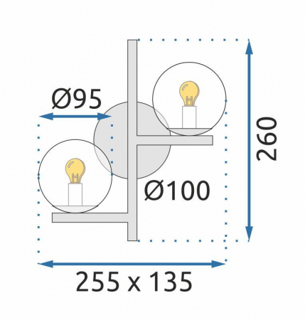 Lampa de perete APP1171-2W Gold [10]