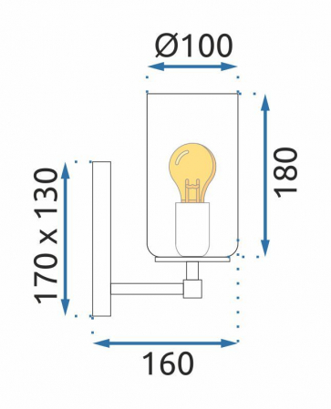 Lampa de perete APP1222-1W Black [6]