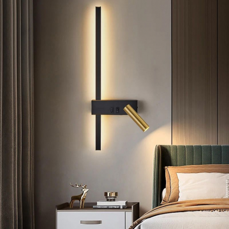 Lampa de perete APP1439-W BLACK  GOLD [7]