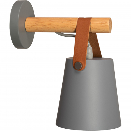 Aplice - Lampă de perete din metal cu dungi gri APP468-1W GREY