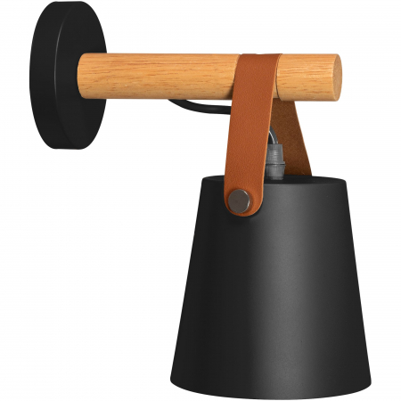 Aplice - Lampă de perete din metal cu dungi negre APP466-1W Negru