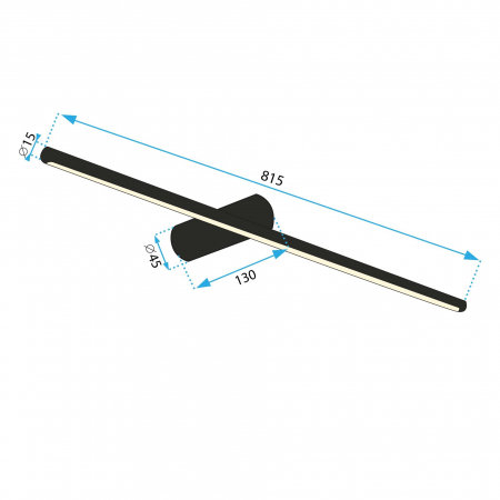 Lampa de perete LED 80CM APP1349 OLD GOLD [6]