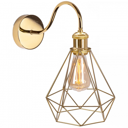 Aplice - Lampa de perete Loft Auriu 392229