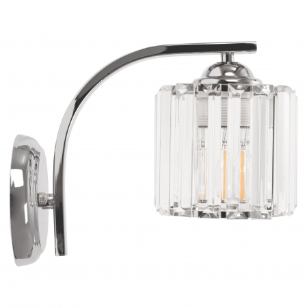 Aplice - Lampă de perete metal cristal crom APP509-1W