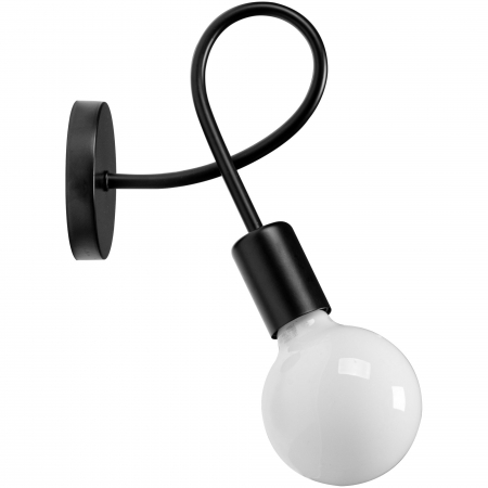 Aplice - Lampă de perete Metal Loft PARADISE Negru 392199