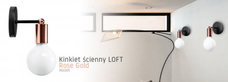 Lampă de perete Metal Rose Gold 392205 [3]